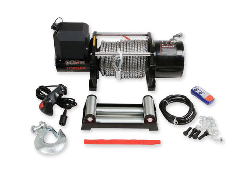 Anvil 17001AOR 17,000 Lbs Winch w/ Metal Cable & Roller Fairlead