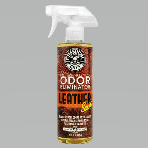 Chemical Guys Extreme Offensive Leather Scented Odor Eliminator - 16oz - Case of 6
