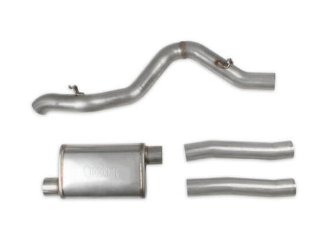 Hooker BlackHeart Engine Swap Exhaust System BH13212 1997-2006 Jeep Wrangler TJ 3 inch 304SS High-Tuck with Muffler