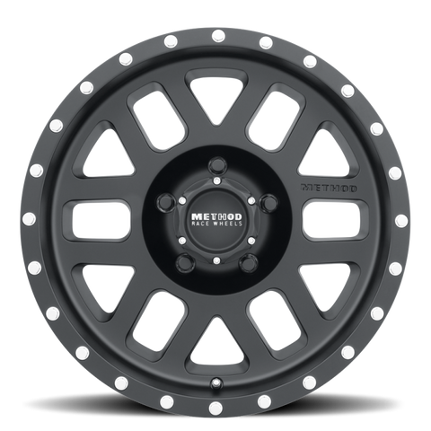 Method MR306 Mesh 18x9 -12mm Offset 5x5 94mm CB Matte Black Wheel