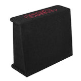 DS18 Single 12in Shallow Subwoofer and Enclosure 350 Watts RMS Amplified Sealed Black Carpet