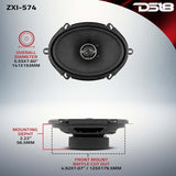 DS18 5x7in 70 Watts RMS 4 ohm 2-Way Coaxial Speaker w/ Kevlar Cones