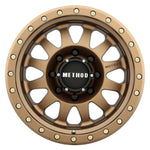 Method MR304 Double Standard 17x8.5 0mm Offset 8x6.5 130.81mm CB Method Bronze Wheel