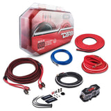 DS18 0-GA Amplifier Install Kit Advance- Red