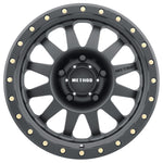 Method MR304 Double Standard 15x10 -50mm Offset 5x4.5 83mm CB Matte Black Wheel