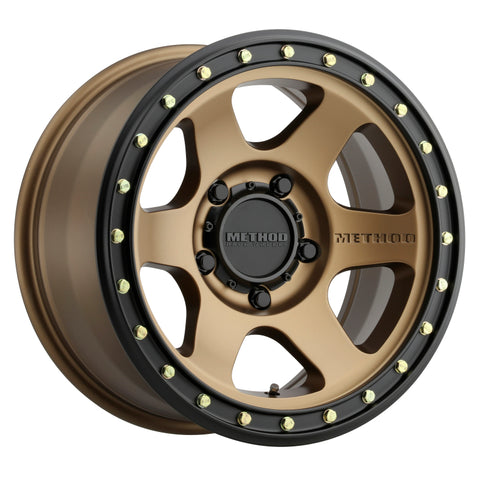 Method MR310 Con6 17x8.5 0mm Offset 5x5 71.5mm CB Method Bronze/Black Street Loc Wheel