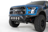 Addictive Desert Designs 17-20 Ford F-150 Raptor Bomber Front Bumper w/ 4 Rigid 360 6in Round Mounts