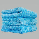 Chemical Guys Shaggy Fur-Ball Microfiber Towel - 16in x 16in - Blue - 3 Pack - Case of 16