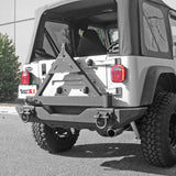 Rugged Ridge Tire Carrier XHD Rear Bumper 76-06 Jeep CJ / Jeep Wrangler