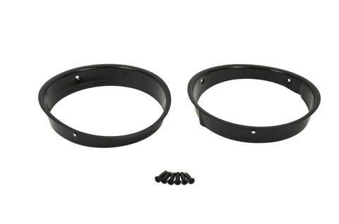 Kentrol 97-06 Jeep Wrangler TJ Headlight Bezels Pair - Powdercoat Black