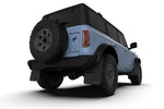 Rally Armor 21-22 Ford Bronco (Plstc Bmpr - NO Rptr/Sprt - NO RR/RB) Blk Mud Flap w/Met. Blk Logo