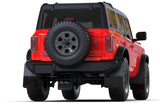 Rally Armor 21-22 Ford Bronco (Plstc Bmpr + RB - NO Rptr/Sprt) Blk Mud Flap w/Red Logo