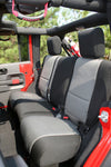 Rugged Ridge Seat Cover Kit Black/Gray 11-18 Jeep Wrangler JK 4dr