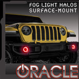 Oracle Lighting LED Surface Mount Fog Light Halo Kit for 2018-2021 Jeep Wrangler JL
