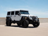 Road Armor 07-18 Jeep Wrangler JK Stealth Front Fender Flare Body Armor w/LED DRL - Tex Blk