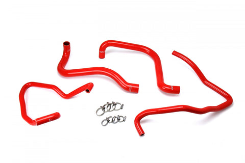 HPS Red Reinforced Silicone Radiator   Heater Hose Kit for Jeep 03-06 Wrangler TJ SE 2.4L 4Cyl Left Hand Drive