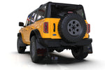 Rally Armor 21-22 Ford Bronco (Steel Bmpr + RR - NO Rptr/Sprt) Blk Mud Flap w/Area Blue Logo