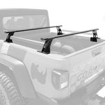 Go Rhino 15-22 Ford F-150 / 07-21 Toy. Tundra XRS Cross Bars Kit - Tex Blk (Attch Tonneau Cvr T-Trk)
