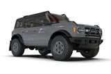 Rally Armor 21-22 Ford Bronco (Plstc Bmpr - NO Rptr/Sprt - NO RR/RB) Blk Mud Flap w/Red Logo