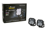 Diode Dynamics 2021 Ford Bronco Sport SS3 LED Ditch Light Kit - White Combo