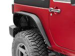 Officially Licensed Jeep 07-18 Jeep Wrangler JK Slim Fender Flares w/ Jeep Logo- Rear