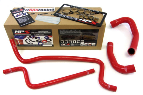 HPS Red Reinforced Silicone Radiator   Heater Hose Kit for Jeep 02-06 Wrangler TJ 4.0L Left Hand Drive