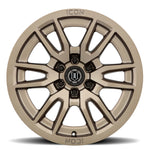 ICON Vector 6 17x8.5 6x5.5 25mm Offset 5.75in BS 93.1mm Bore Bronze Wheel