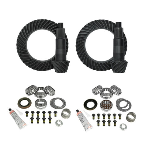 Yukon Gear Gear & Kit Package for JL and JT Jeep Rubicon, D44 Rear & D44 Front - 4.11 Gear Ratio
