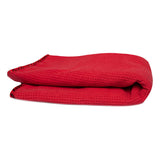Chemical Guys Waffle Weave Glass & Window Microfiber Towel - 24in x 16in - Red - Case of 48