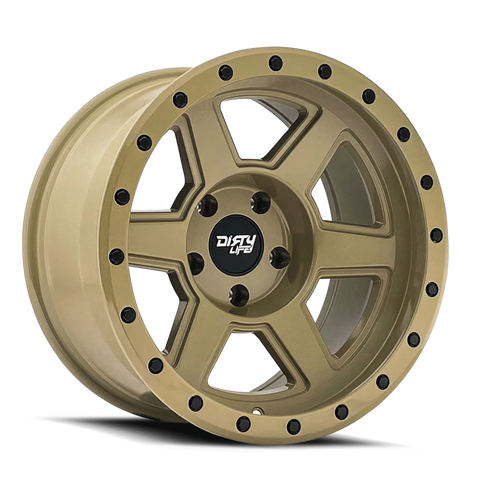 Dirty Life 9315 Compound 17x9 / 6x135 BP / -12mm Offset / 87.1mm Hub Desert Sand Wheel