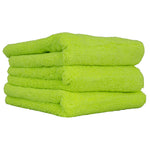 Chemical Guys El Gordo Thick Microfiber Towel - 16.5in x 16.5in - Green - 3 Pack - Case of 16
