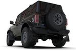 Rally Armor 21-22 Ford Bronco (Plstc Bmpr + RR - NO Rptr/Sprt) Blk Mud Flap w/Cy Orange Logo