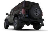 Rally Armor 21-22 Ford Bronco (Plstc Bmpr + RB - NO Rptr/Sprt) Blk Mud Flap w/Cy Orange Logo