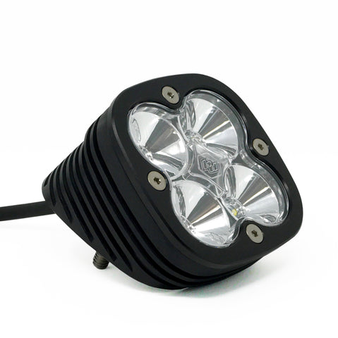 Baja Designs Squadron Sport Flush Mount LED Light Pod Angled Lens Work/Scene Pattern - Black/Clear