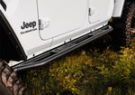 Rampage 20-22 Jeep Gladiator SRS Sidebar Rock Crawler Steps - Black