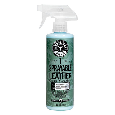 Chemical Guys Sprayable Leather Cleaner & Conditioner In One - 16oz - Case of 6