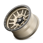 Dirty Life 9309 Canyon Pro 17x9/6x139.7 BP/0mm Offset/106mm Hub Satin Gold Wheel - Beadlock