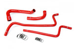 HPS Red Reinforced Silicone Radiator   Heater Hose Kit for Jeep 00-01 Wrangler TJ 4.0L Left Hand Drive